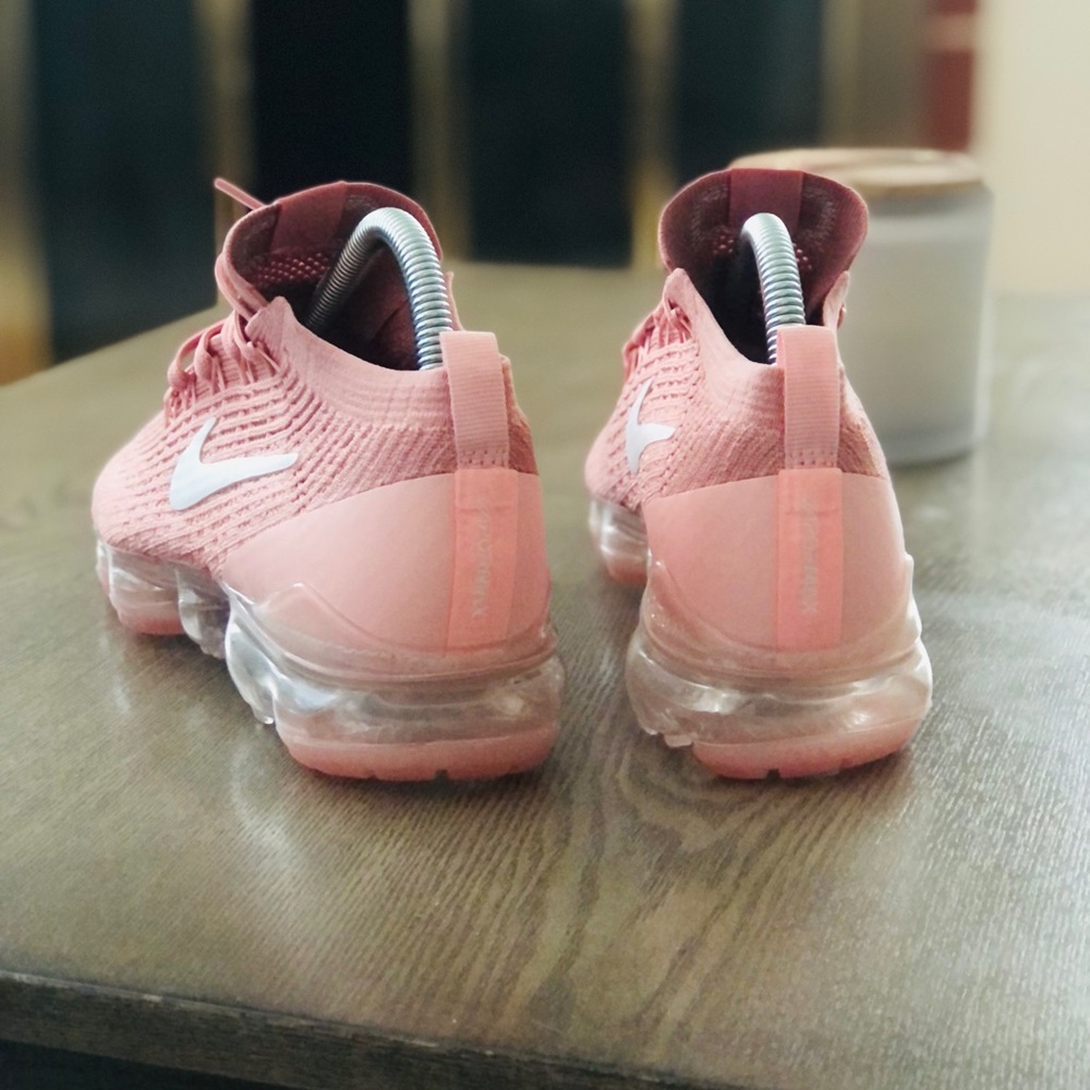 Nike Vapormax Flyknit 3 Dusty Rose Pink Women’s 7, 8 - Picture 4 of 5